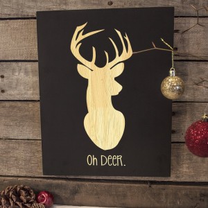 Cathys Concepts Oh Deer Sign Wall Mounted Chalkboard YCT3593